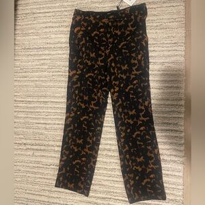 Theory Tortoise Patterned Crepe Pants